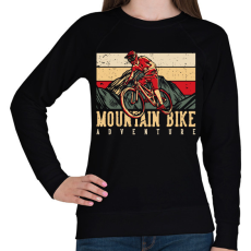 PRINTFASHION Mountain Bike kaland sötét alaphoz - Női pulóver - Fekete