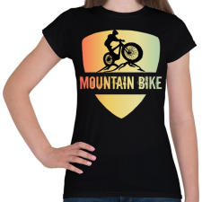 PRINTFASHION MOUNTAIN BIKE - Női póló - Fekete női póló