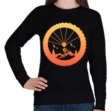 PRINTFASHION MOUNTAIN BIKE - Női pulóver - Fekete női pulóver, kardigán