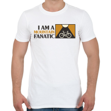 PRINTFASHION MOUNTAIN FANATIC - Férfi póló - Fehér férfi póló