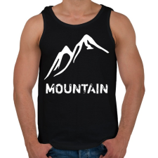 PRINTFASHION Mountain - Férfi atléta - Fekete atléta, trikó