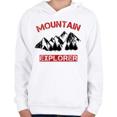 PRINTFASHION Mountain  - Gyerek kapucnis pulóver - Fehér