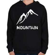 PRINTFASHION Mountain  - Gyerek kapucnis pulóver - Fekete