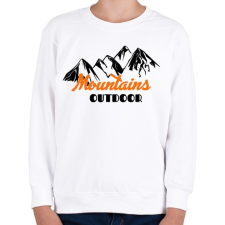 PRINTFASHION Mountain - Gyerek pulóver - Fehér gyerek pulóver, kardigán