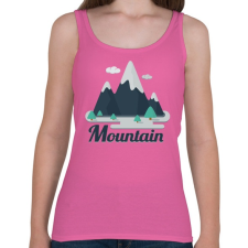 PRINTFASHION Mountain - Női atléta - Rózsaszín női trikó