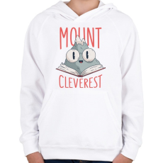 PRINTFASHION MountCleverest - Gyerek kapucnis pulóver - Fehér
