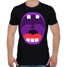 PRINTFASHION Mouth - Férfi póló - Fekete