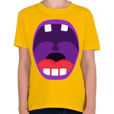 PRINTFASHION Mouth - Gyerek póló - Sárga gyerek póló