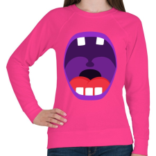 PRINTFASHION Mouth - Női pulóver - Fukszia női pulóver, kardigán
