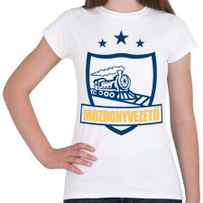 PRINTFASHION Mozdonyvezető - Női póló - Fehér női póló