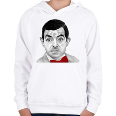 PRINTFASHION Mr. Bean - Gyerek kapucnis pulóver - Fehér