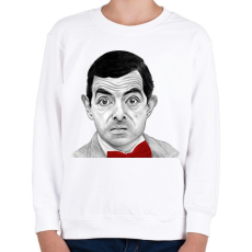 PRINTFASHION Mr. Bean - Gyerek pulóver - Fehér