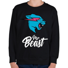 PRINTFASHION Mr Beast - Gyerek pulóver - Fekete gyerek póló