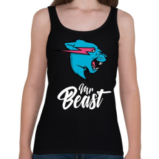 PRINTFASHION Mr Beast - Női atléta - Fekete