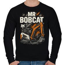 PRINTFASHION Mr Bobcat - Férfi pulóver - Fekete férfi pulóver, kardigán
