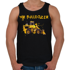 PRINTFASHION mr bulldozer - Férfi atléta - Fekete