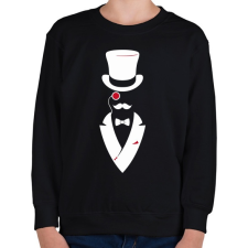 PRINTFASHION Mr Gentleman - Gyerek pulóver - Fekete gyerek pulóver, kardigán