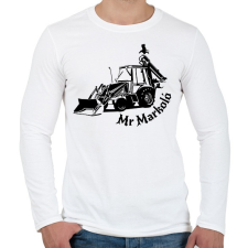 PRINTFASHION mr markoló - Férfi hosszú ujjú póló - Fehér férfi póló