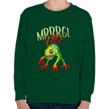 PRINTFASHION Mrrrgl - Gyerek pulóver - Sötétzöld gyerek pulóver, kardigán