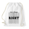 PRINTFASHION Mrs always right páros 1 - Sportzsák, Tornazsák - Fehér