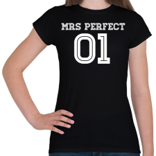 PRINTFASHION MRS Perfect - Női póló - Fekete női póló