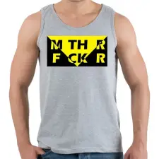 PRINTFASHION MTH R FCK R - Férfi atléta - Sport szürke atléta, trikó