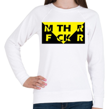 PRINTFASHION MTH R FCK R - Női pulóver - Fehér női pulóver, kardigán