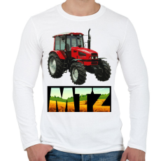 PRINTFASHION MTZ - Férfi hosszú ujjú póló - Fehér