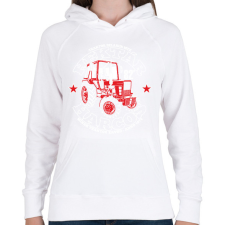 PRINTFASHION MTZ - Női kapucnis pulóver - Fehér női pulóver, kardigán