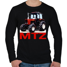 PRINTFASHION MTZ traktor - Férfi hosszú ujjú póló - Fekete