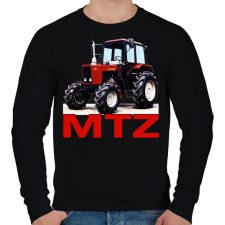 PRINTFASHION MTZ traktor - Férfi pulóver - Fekete férfi pulóver, kardigán