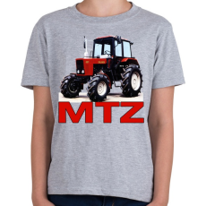 PRINTFASHION MTZ traktor - Gyerek póló - Sport szürke