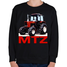 PRINTFASHION MTZ traktor - Gyerek pulóver - Fekete gyerek pulóver, kardigán