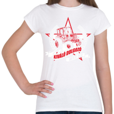 PRINTFASHION MTZ traktor - Női póló - Fehér női póló