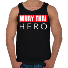 PRINTFASHION MUAY THAI HERO - Férfi atléta - Fekete atléta, trikó