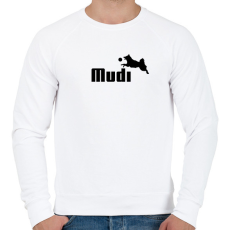 PRINTFASHION Mudi- kutyás minta - Férfi pulóver - Fehér