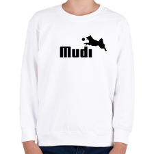 PRINTFASHION Mudi- kutyás minta - Gyerek pulóver - Fehér gyerek pulóver, kardigán