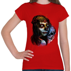 PRINTFASHION Muerte lite - Női póló - Piros