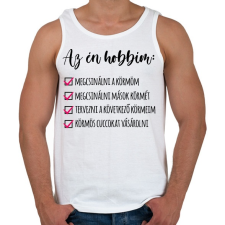 PRINTFASHION Műkörmös - Férfi atléta - Fehér atléta, trikó