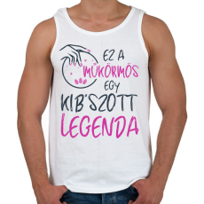 PRINTFASHION Műkörmös - Férfi atléta - Fehér