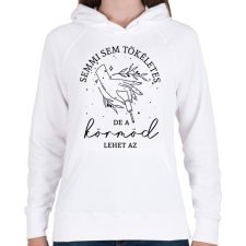 PRINTFASHION Műkörmös - Női kapucnis pulóver - Fehér női pulóver, kardigán