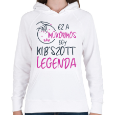 PRINTFASHION Műkörmös - Női kapucnis pulóver - Fehér női pulóver, kardigán