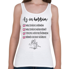 PRINTFASHION Műköröm - Női atléta - Fehér női trikó
