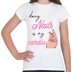 PRINTFASHION Műköröm - Női póló - Fehér