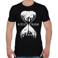 PRINTFASHION Múló idő - Férfi póló - Fekete férfi póló