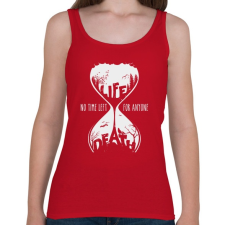 PRINTFASHION Múló idő - Női atléta - Cseresznyepiros női trikó