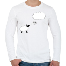 PRINTFASHION Mum? - Férfi hosszú ujjú póló - Fehér