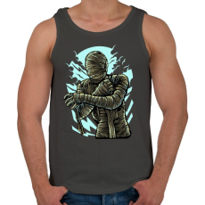 PRINTFASHION Múmia - Férfi atléta - Sötétszürke