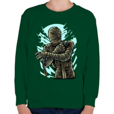 PRINTFASHION Múmia - Gyerek pulóver - Sötétzöld gyerek pulóver, kardigán