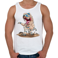 PRINTFASHION Mumia T-rex - Férfi atléta - Fehér atléta, trikó